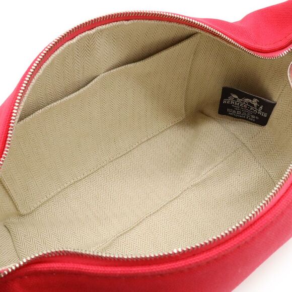 Hermes Canvas Black PM Cosmetic Pouch - Picture 5 of 7